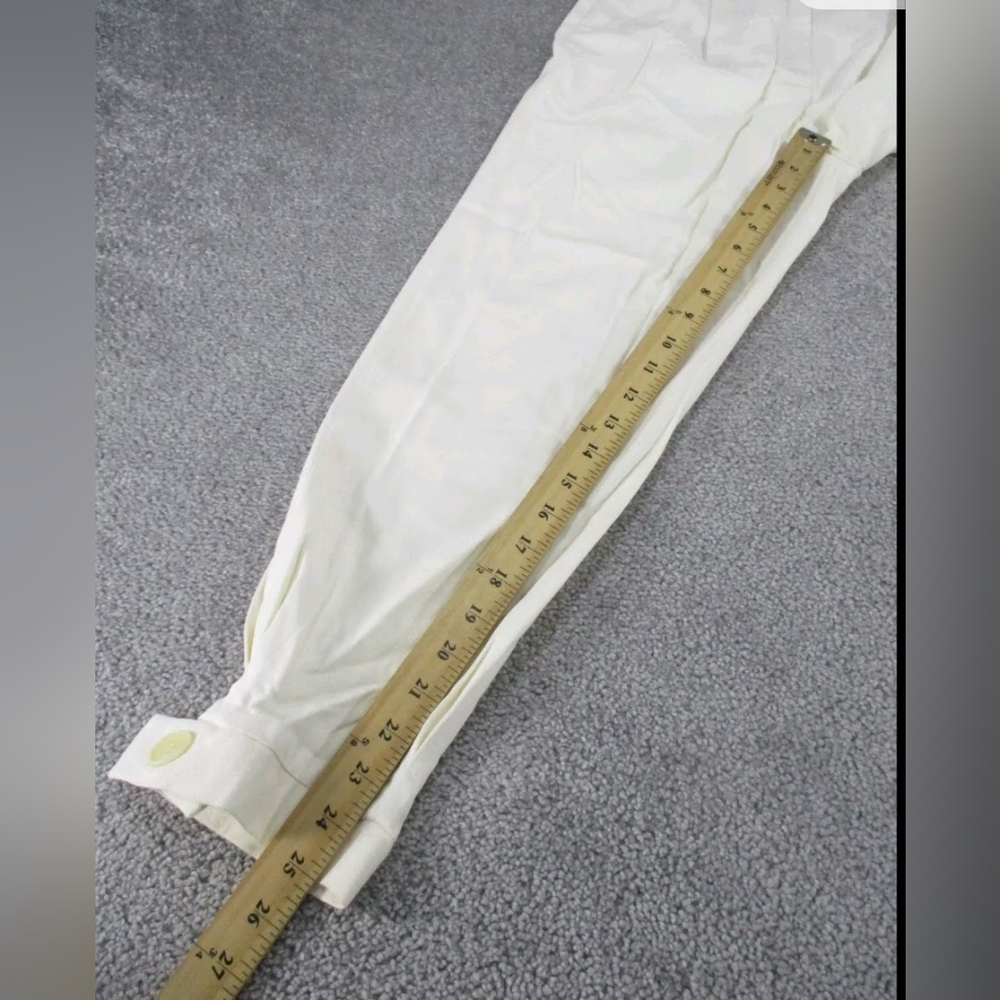 Zara Cream Pleated Trousers - Picture 6 of 11